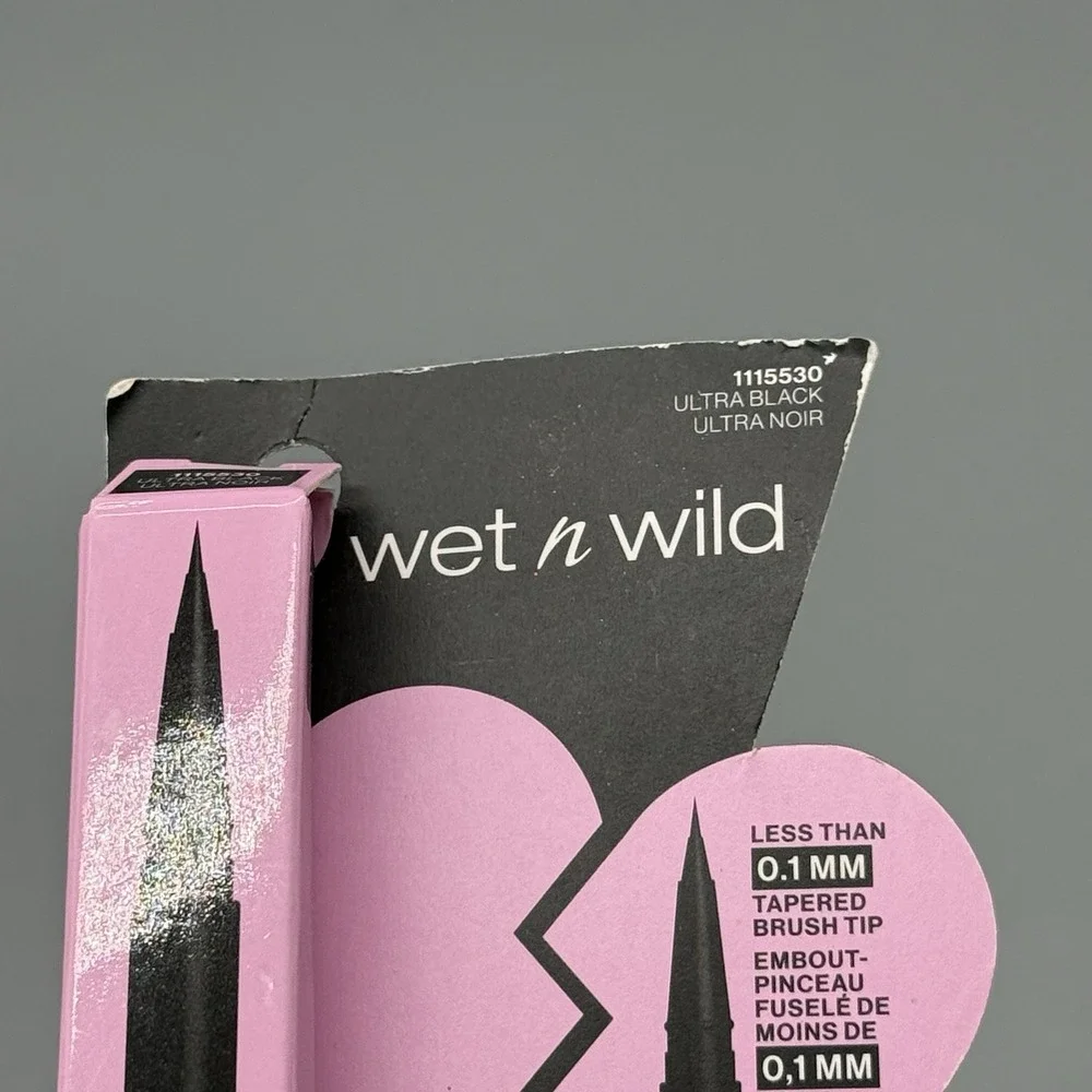 Wet N Wild Mega Last Breakup-Proof Skinny Liquid Eyeliner Pencil Ultra Black